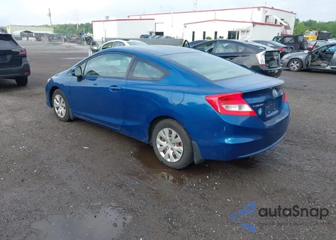 2012 Honda Civic Lx z USA, uszkodzony, nr VIN 2HGFG3B55CH516632